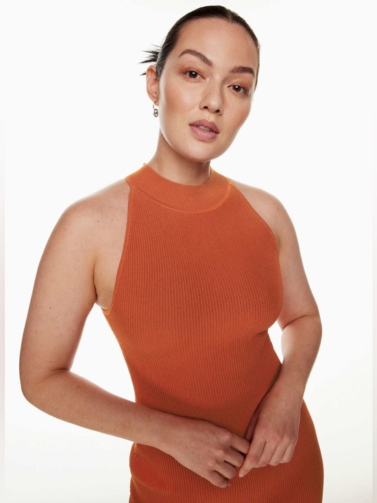 Babaton Rust Halter Mini Dress - Picture 2 of 6